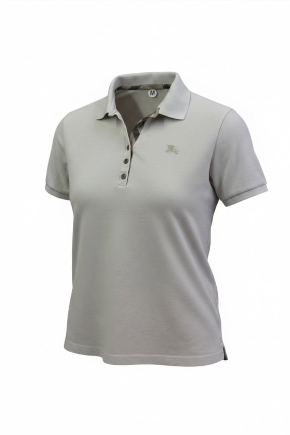 BURBERRY BRIT ΜΠΛΟΥΖΑ POLO MINIMAL ΑΝΟΙΧΤΟ ΓΚΡΙ ΓΥΝΑΙΚΕΙΟ PRE OWNED M
