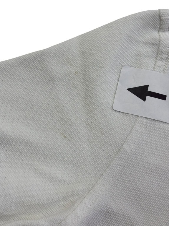 BURBERRY LONDON POLO SHIRT MINIMAL OFF WHITE WOMENS PRE OWNED XS
