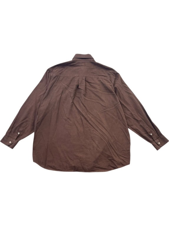 BURBERRY LONDON SHIRT CLASSIC BROWN MENS PRE OWNED XL