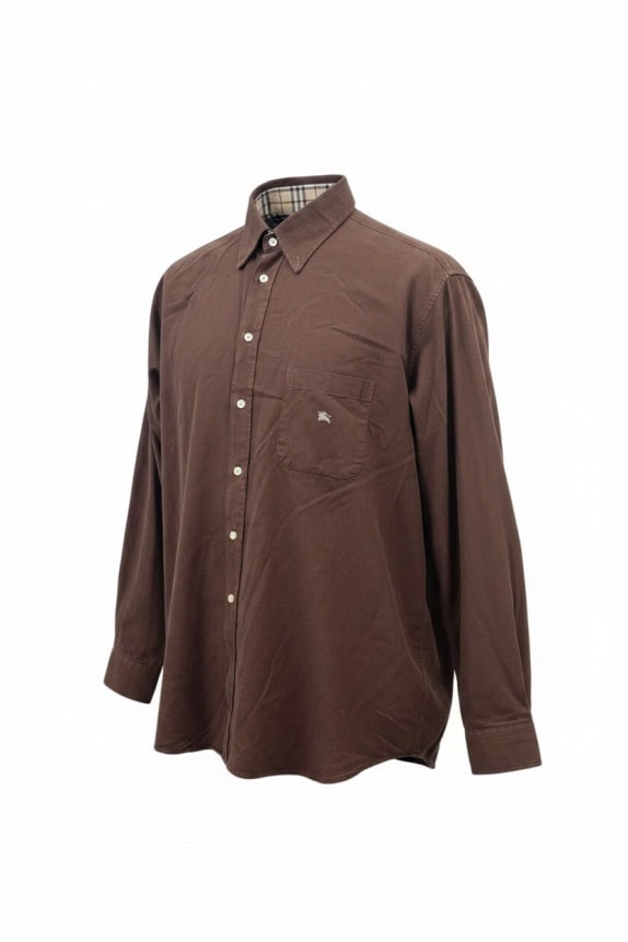 BURBERRY LONDON ΠΟΥΚΑΜΙΣΟ ΚΛΑΣΙΚΟ ΚΑΦΕ ΑΝΤΡΙΚΟ PRE OWNED XL
