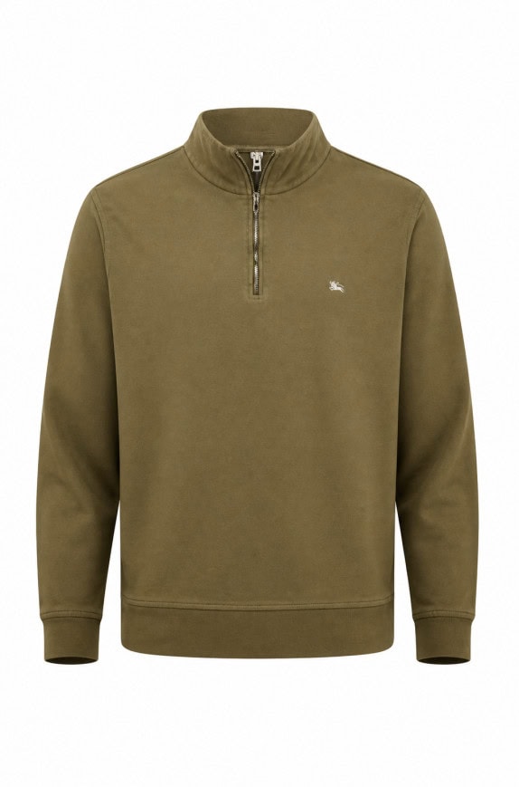 BURBERRY ΜΠΛΟΥΖΑ ΦΕΡΜΟΥΑΡ MINIMAL ΟΛΙΒΕ ΑΝΤΡΙΚΟ PRE OWNED L