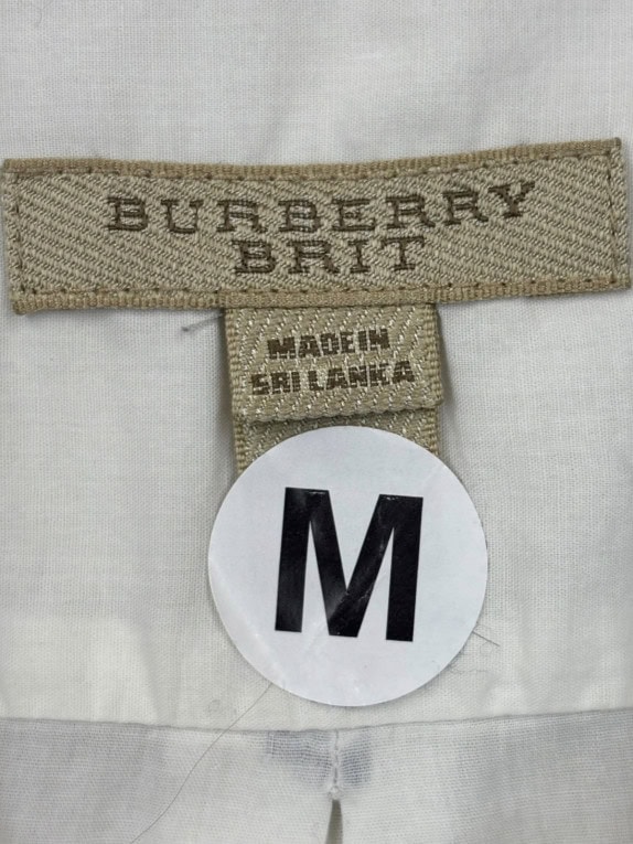 BURBERRY SHIRT MINIMAL WHITE WOMEN PRE OWNED