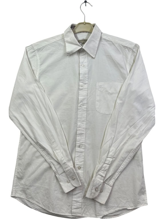 BURBERRY ΠΟΥΚΑΜΙΣΟ VINTAGE ΛΕΥΚΟ ΑΝΤΡΙΚΟ M pre-owned
