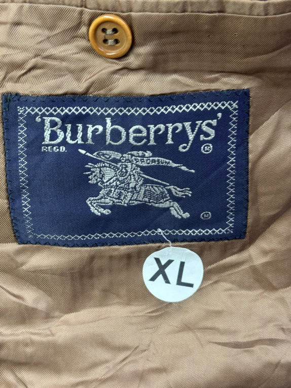 BURBERRYS BLAZER VINTAGE CAMEL UOMO PRE OWNED XL