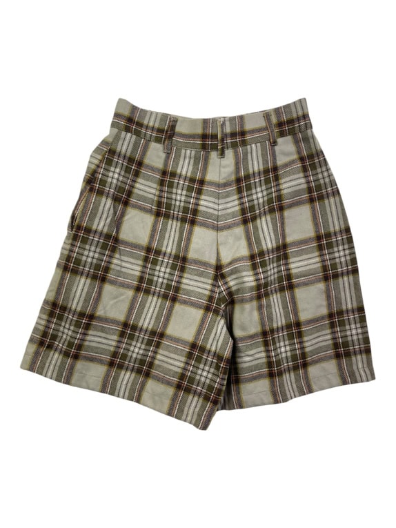 Byblos Shorts Vintage Plaid Beige-Brown Women’s S