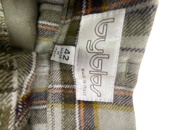 Byblos Shorts Vintage Plaid Beige-Brown Women’s S