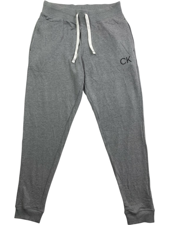 Calvin Klein Pantaloni tuta casual con logo CK grigi da uomo S