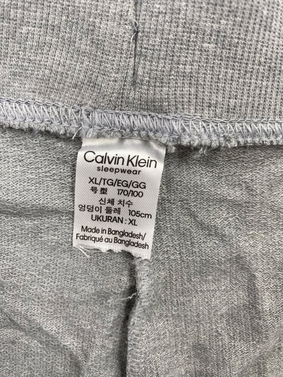 Calvin Klein Γκρι Φόρμα Παντελόνι Sleepwear Ανδρική XL