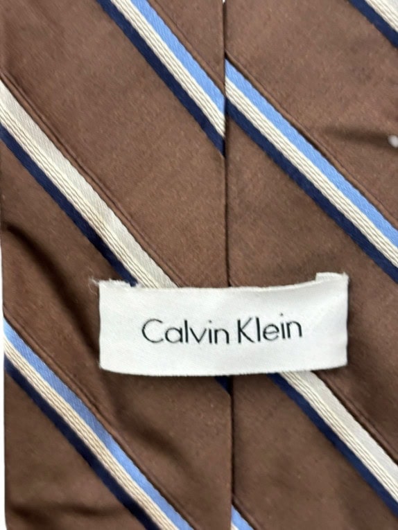 CALVIN KLEIN ΓΡΑΒΑΤΑ CLASSIC ΡΙΓΕ ΚΑΦΕ ΑΝΤΡΙΚΟ PRE OWNED