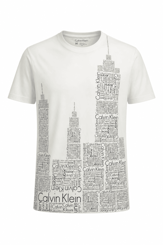 CALVIN KLEIN JEANS GRAPHIC TEE ΛΕΥΚΟ ΑΝΤΡΙΚΟ PRE OWNED M