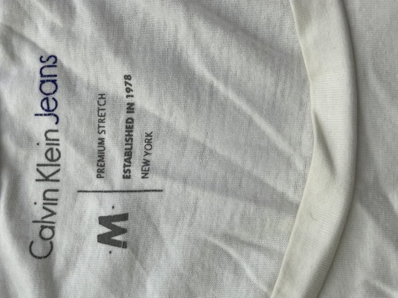 CALVIN KLEIN JEANS GRAPHIC TEE ΛΕΥΚΟ ΑΝΤΡΙΚΟ PRE OWNED M