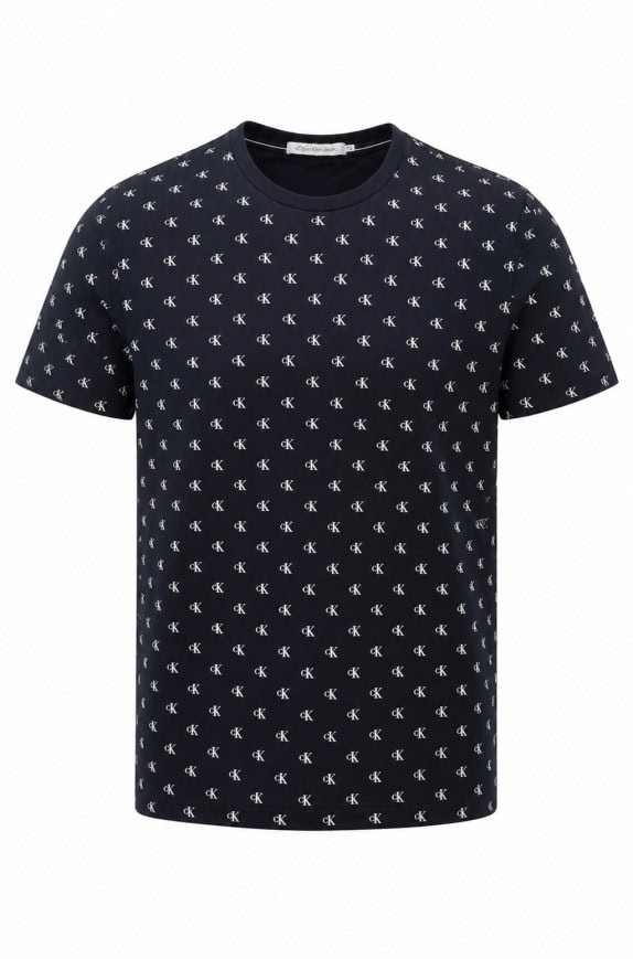 CALVIN KLEIN JEANS GRAPHIC TEE MINIMAL NAVY MEN PRE OWNED M