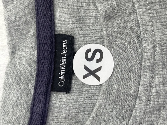 CALVIN KLEIN JEANS ΜΠΛΟΥΖΑ ΜΑΚΡΥΜΑΝΙΚΗ MINIMAL ΓΚΡΙ ΑΝΤΡΙΚΟ PRE OWNED XS