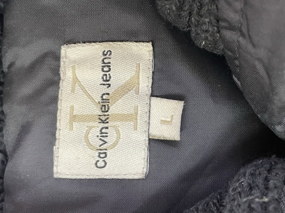 90s CALVIN KLEIN JEANS ΠΑΛΤΟ MINIMAL ΜΑΥΡΟ ΓΥΝΑΙΚΕΙΟ PRE OWNED L