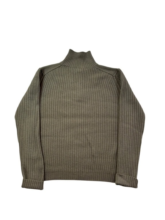 CALVIN KLEIN JEANS ΠΛΕΚΤΟ HALF ZIP MINIMAL OLIVE ΑΝΤΡΙΚΟ PRE OWNED L