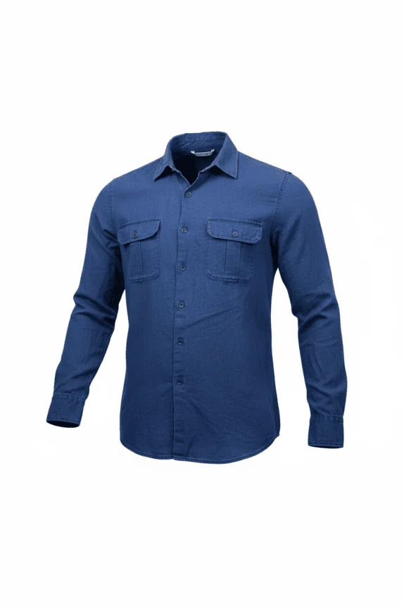 Calvin Klein Jeans Πουκάμισο Casual Με Τσέπες Λογότυπο Μπλε Ανδρικό S