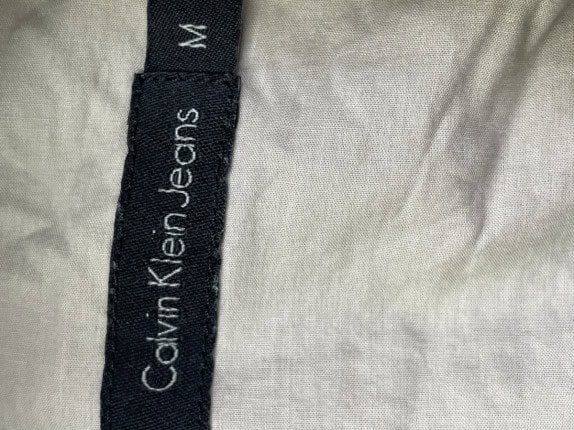 Y2K CALVIN KLEIN JEANS ΠΟΥΚΑΜΙΣΟ ΜΙΝΙΜΑΛ ΓΚΡΙ ΓΥΝΑΙΚΕΙΟ PRE OWNED M