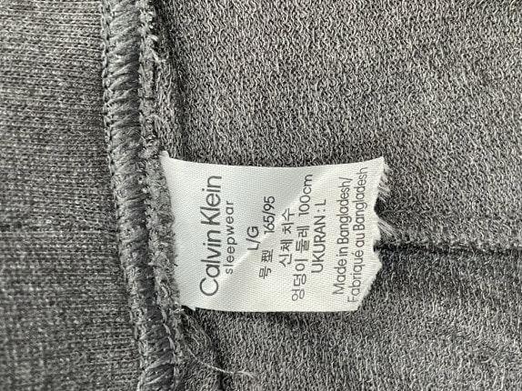 CALVIN KLEIN JOGGER PANTS MINIMAL CHARCOAL ΑΝΤΡΙΚΟ PRE OWNED L