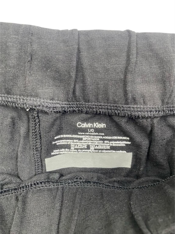 CALVIN KLEIN ΠΑΝΤΕΛΟΝΙ ΦΟΡΜΑ LOGO TAPE ΜΑΥΡΟ ΑΝΔΡΙΚΟ L