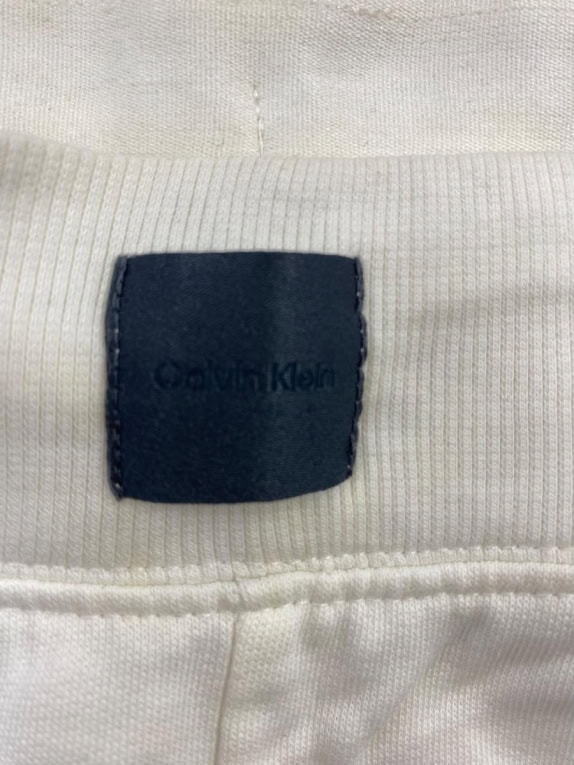 CALVIN KLEIN Jogger Sweatpants With Embroidered Logo Off-White Men's XL