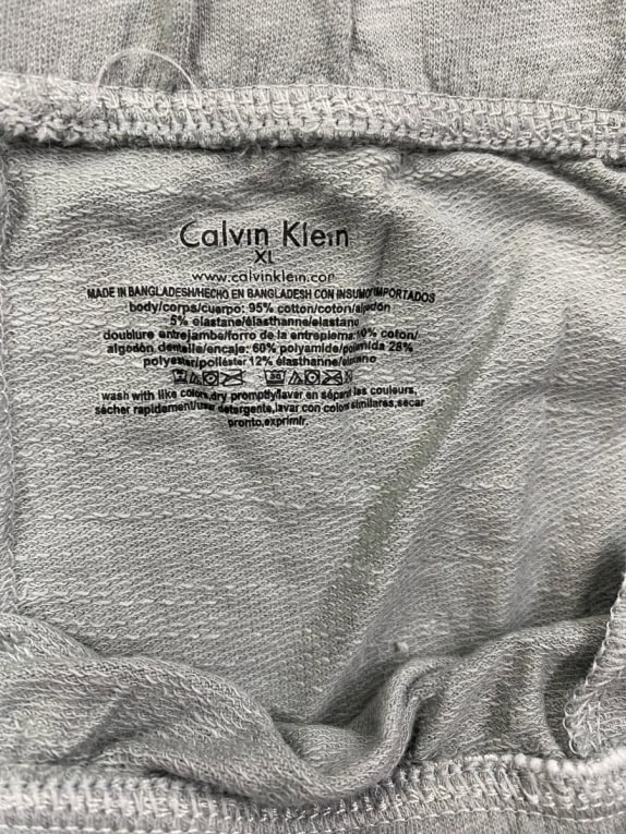 CALVIN KLEIN JOGGER PANTS SIDE LOGO TAPE GREY MEN'S XL
