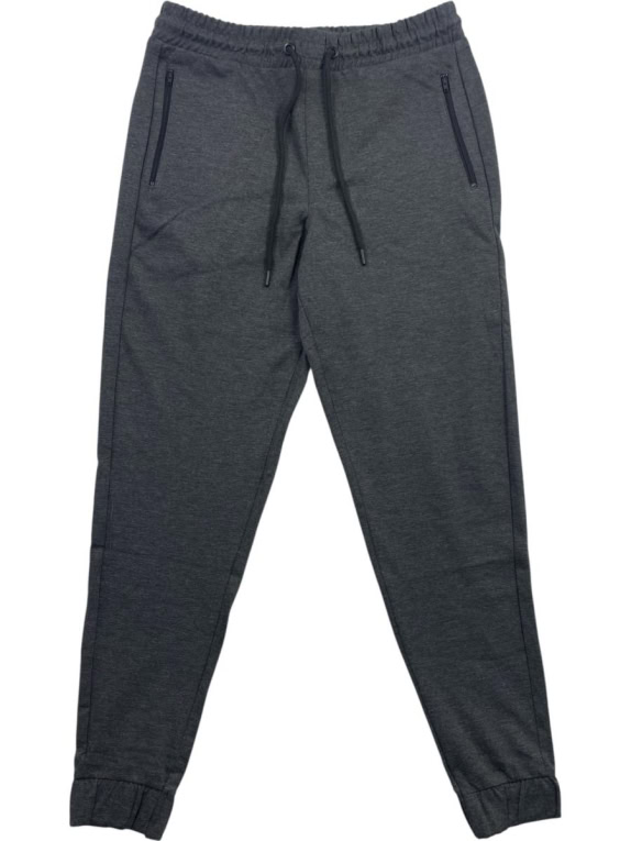 CALVIN KLEIN Active Sweatpants Slim Fit Zip Pockets Dark Grey Men's M