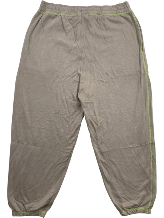 CALVIN KLEIN Lounge Joggers Neon Stitching Logo Beige Men's L