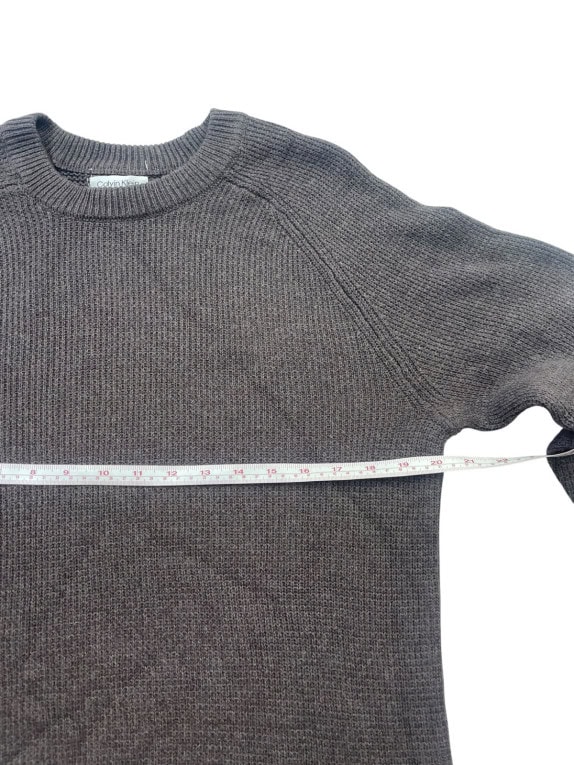 CALVIN KLEIN ΠΛΕΚΤΟ ΠΟΥΛΟΒΕΡ ΜΙΝΙΜΑΛ ΑΝΘΡΑΚΙ ΑΝΤΡΙΚΟ PRE OWNED L