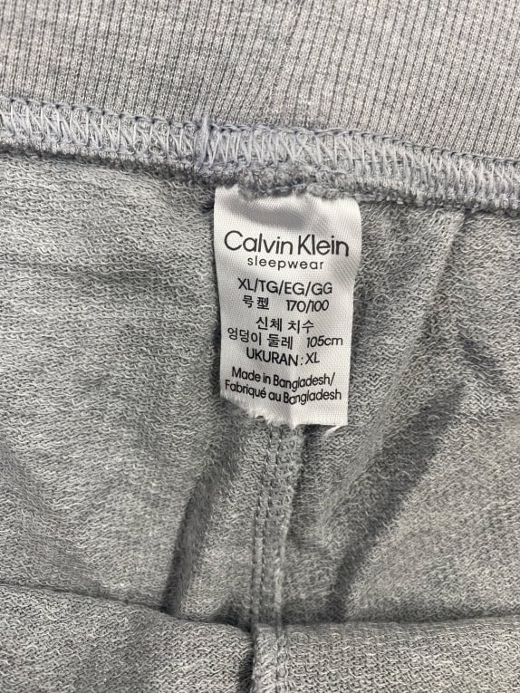Calvin Klein Sleepwear Pantaloni da tuta grigio melange da uomo XL