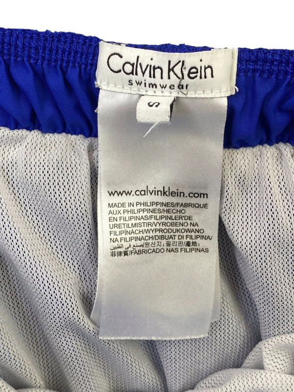CALVIN KLEIN SWIMWEAR SWIM SHORTS ATHLETIC BLUE MEN PRE OWNED S