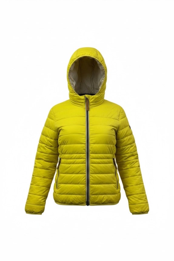 CAMEL ACTIVE PUFFER JACKET MINIMAL YELLOW WOMEN PRE OWNED S