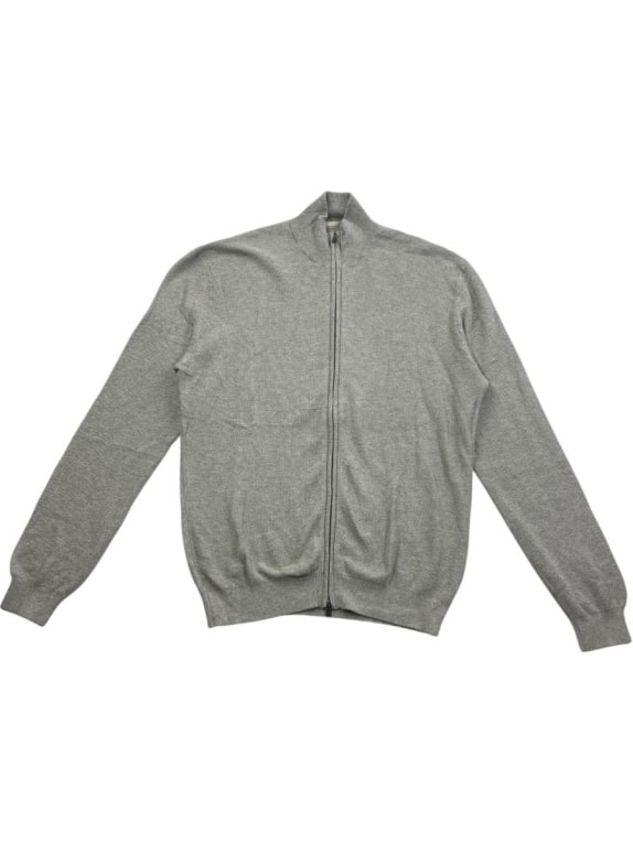 CAMEL ACTIVE giacca in maglia casual con zip grigia da uomo L