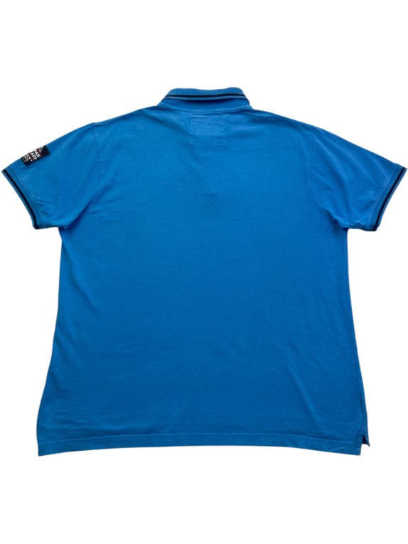 CAMELOT ACTIVE POLO SHIRT MINIMAL BLUE MEN PRE OWNED L