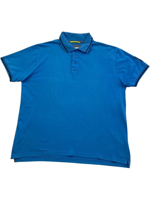 CAMELOT ACTIVE POLO SHIRT MINIMAL BLUE MEN PRE OWNED L