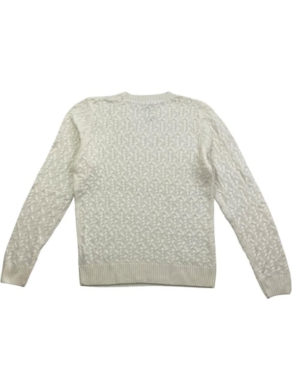 CAPORICCIO ΠΛΕΚΤΗ ΜΠΛΟΥΖΑ CABLE KNIT ΕΚΡΟΥ ΑΝΔΡΙΚΗ L