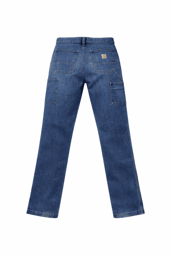 CARHARTT CARGO PANTS WORKWEAR ΜΠΛΕ ΑΝΤΡΙΚΟ PRE OWNED S