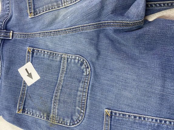 CARHARTT CARGO PANTS WORKWEAR BLU UOMO PRE OWNED S