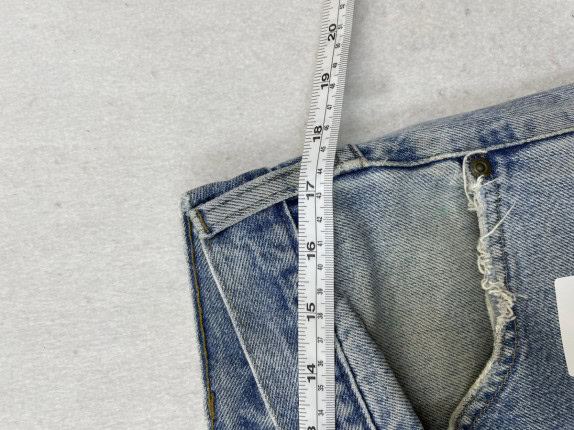CARHARTT DENIM SHORTS DISTRESSED BLUE ΑΝΤΡΙΚΟ PRE OWNED L