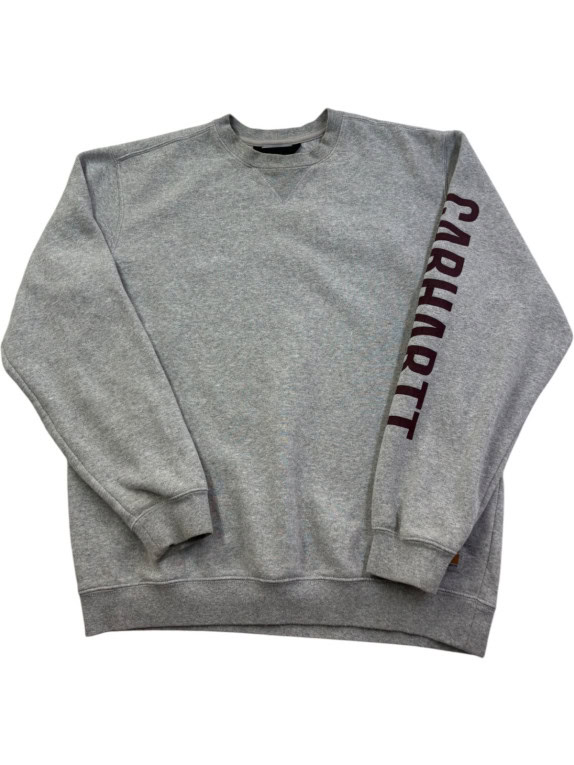 CARHARTT FELPA CREWNECK WORKWEAR GRIGIO MELANGE UOMO PRE OWNED M