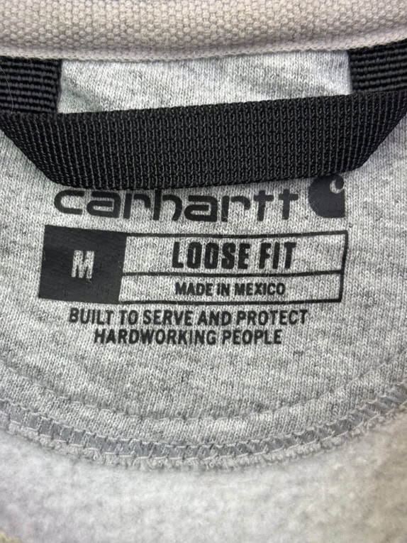 CARHARTT FELPA CREWNECK WORKWEAR GRIGIO MELANGE UOMO PRE OWNED M