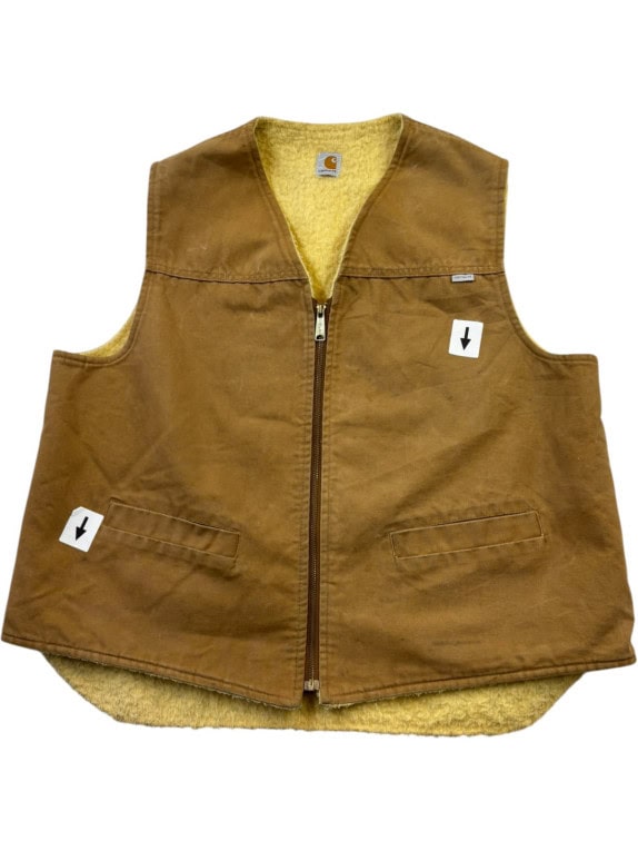 1980s  CARHARTT ΓΙΛΕΚΟ WORKWEAR ΚΑΦΕ ΑΝΤΡΙΚΟ PRE OWNED XL