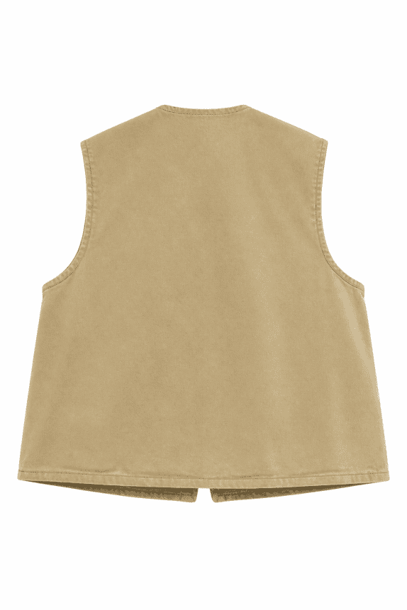 2006 CARHARTT VEST WORKWEAR BEIGE MEN PRE OWNED 3XL