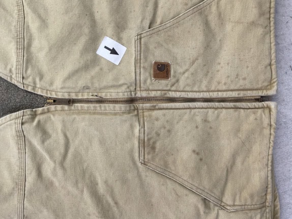 2006 CARHARTT VEST WORKWEAR BEIGE MEN PRE OWNED 3XL