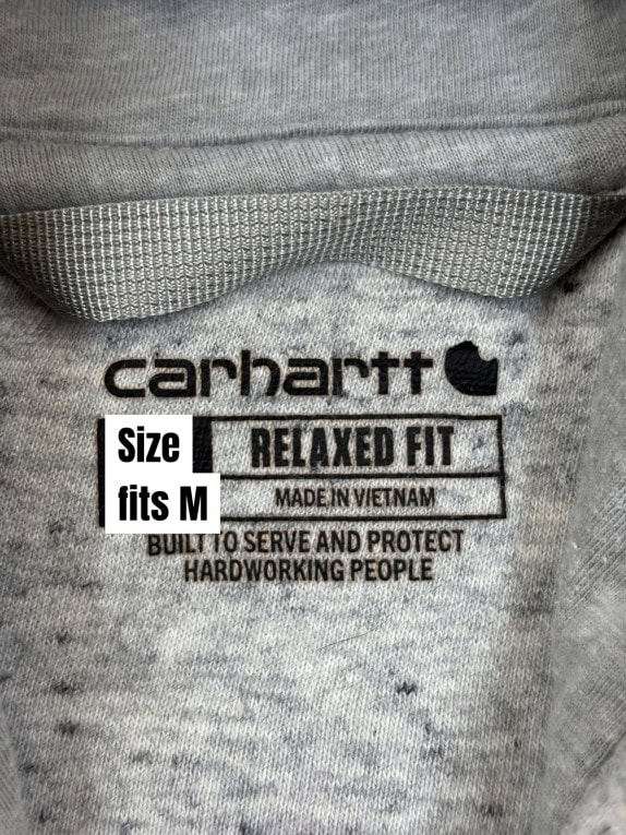 CARHARTT FELPA STREETWEAR GRIGIO UOMO PRE OWNED M