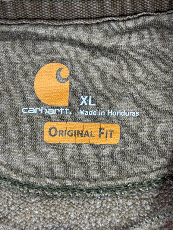 CARHARTT HOODIE WORKWEAR OLIVE ΑΝΤΡΙΚΟ PRE OWNED XL