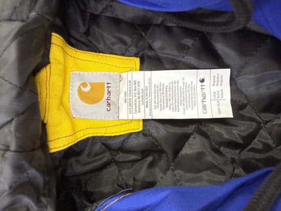 CARHARTT JACKET WORKWEAR OLIVE YELLOW ΑΝΤΡΙΚΟ PRE OWNED L