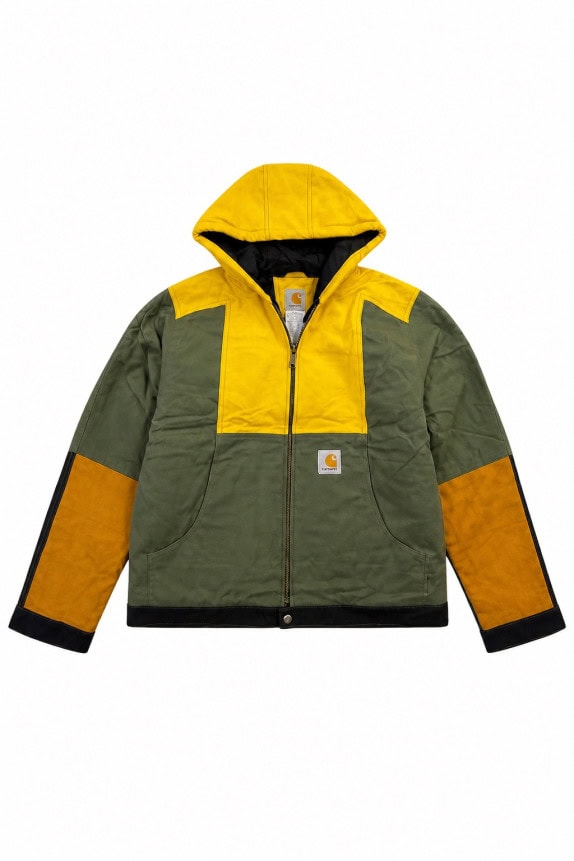 CARHARTT JACKET WORKWEAR OLIVE YELLOW ΑΝΤΡΙΚΟ PRE OWNED L