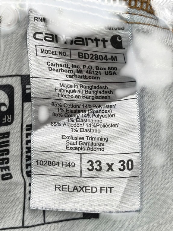 CARHARTT JEANS RELAXED FIT LOGO ΜΠΛΕ UNISEX M