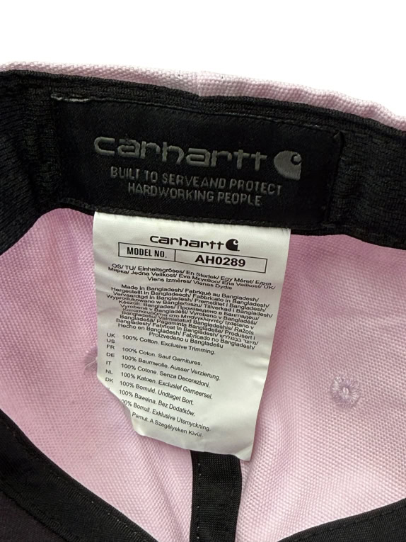 CARHARTT JOCKEY CAP VINTAGE LEATHER LOGO PATCH LILAC UNISEX ONE SIZE