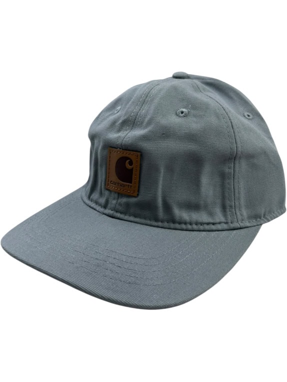CARHARTT ΚΑΠΕΛΟ JOCKEY VINTAGE STYLE LEATHER LOGO PATCH ΓΚΡΙ UNISEX ONE SIZE